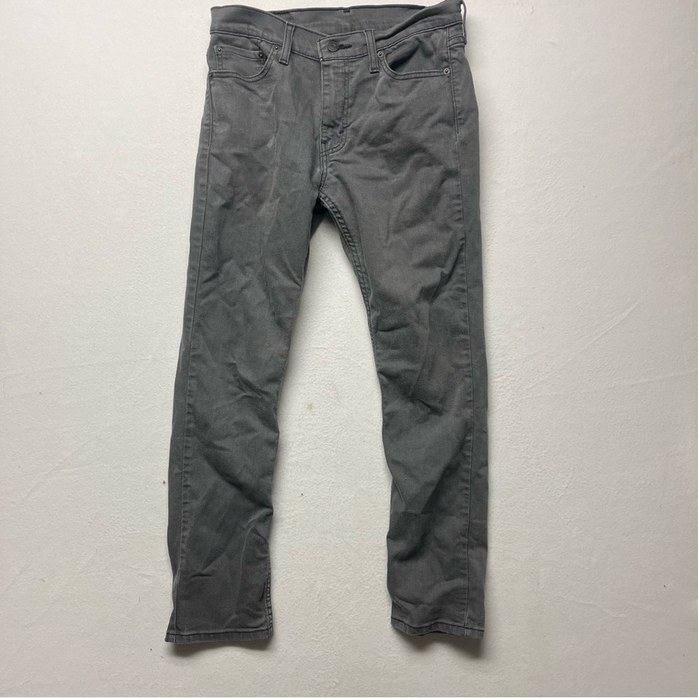 Levi's 511 Charcoal Gray Jeans with Leather Patch